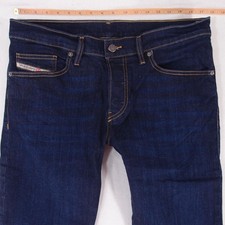 Hommes Diesel D-MIHTRY Regular Straight Élasthanne Bleu Jeans W33 L30