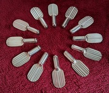 CHRISTOFLE : 12 Porte-couteaux Raquette Métal Argenté par LUC LANEL Années 30