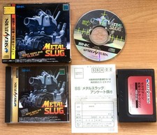 METAL SLUG 1 COMPLET BOÎTE NOTICE RAM PACK REG CARD SEGA SATURN NTSC JAP CIB OVP