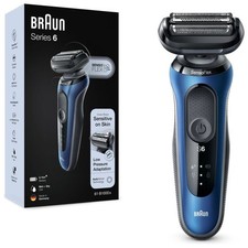 Braun Series 6 61-B1000s Rasoio Elettrico Uomo, SensoFlex, Wet&Dry, Ricaricabile