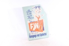 Vieux Plaque de Publicité FW6 Détergent Tante Emma Armature en Bois Carton