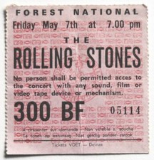 Billet concert ticket stub THE