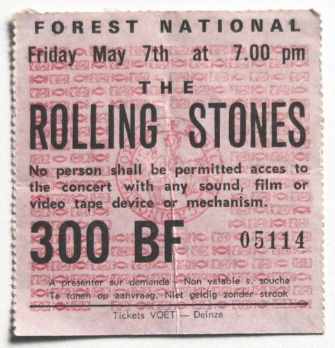 Billet concert ticket stub - , the