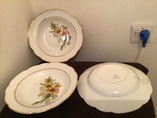 Assiette creuse en Gien x3