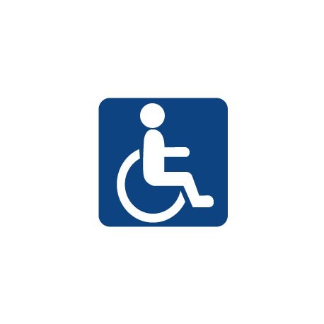 Autocollant logo handicapé - logo,