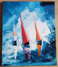 Huile sur toile - huile, (55x46