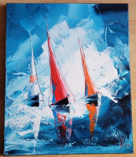 Huile sur toile - (55x46, cm)