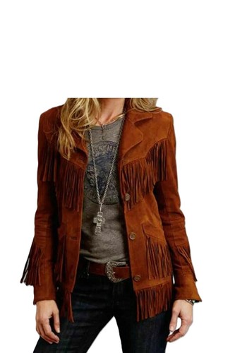 Manteau rétro marron - , à