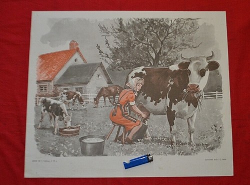 Ancienne affiche scolaire mdi - affiche,