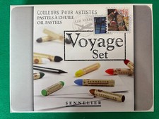 Set de Voyage SENNELIER Boite Métal Pastels à l'Huile + Feuilles + Mine Graphite