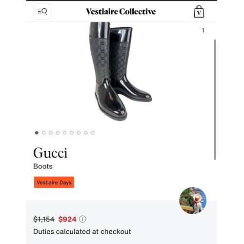 150 gucci rain boots - $1,150,