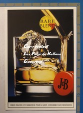 J&B RARE SCOTCH WHISKY GLACONS VERRE publicité advert