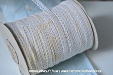 mercerie ancienne grosse bobine de galon dentelle, pas entamée