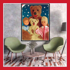 TOILE POSTER COTON FIGURINE