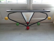 PORTE MANTEAU CHAPEAU VESTIAIRE 5 PATERES BOULES BOIS COLORE MIROIR ROGER FERAUD