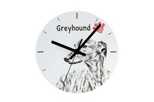 Lévrier anglais horloge avec