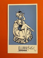 WALTHERY EX LIBRIS SIGNE SERIGRAPHIE NATACHA ESPACE BD NEUF