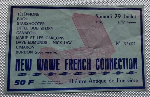 Ticket billet place concert - ticket,