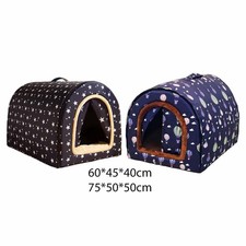 Lit-niche pour chat, lit pour chien, cabane facile à monter, maison animaux