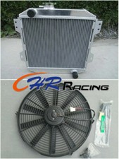 Alloy radiator&Fan For Ford Capri MK1 MK2 MK3 Kent 1.3/1.6L/2.0 Essex/Escort 1.6