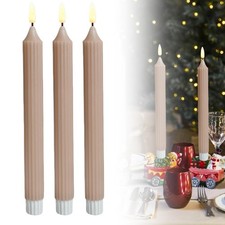 Lot De 3 Bougies Led En Cire