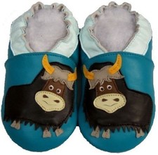 Chaussons en cuir souple