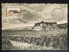 Carte Premier Jour 1951 Timbre N° 913 Château Clos De Vougeot Oblitéré Vougeot