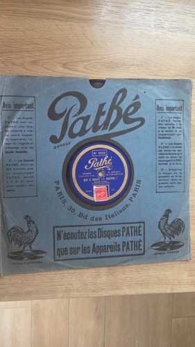 Disque vinyle pathé - disque, à