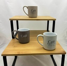 Maison du Monde ensemble de 3 tasses à café  Café Expresso Loung porcelaine