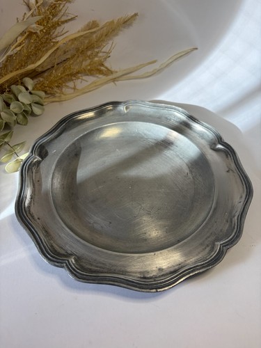 Ancienne assiette étain - ancienne,