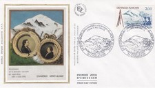 FRANCE 1986 FDC BICENTENAIRE DE LA PREMIERE ASCENSION DU MONT BLANC YT 2422