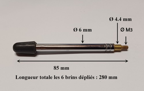 Antenne télescopique brins - antenne,
