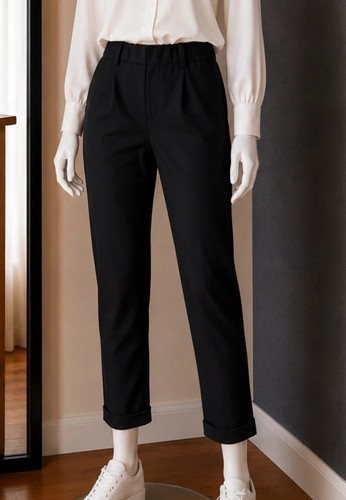 Pantalon noir fluide - pantalon,