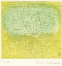 Shoichi HASEGAWA gravure originale signée datée Japon 1970