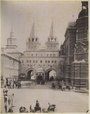 Russie, Moscou, Ibérique Gate et Chapelle des années 1880 (Passage historique)  
