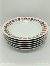 Assiettes creuses porcelaine - 6,