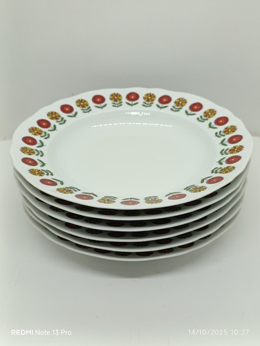 Assiettes creuses porcelaine - 6,