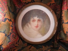 Bel ancien tableau aquarelle - bel,