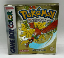 Pokemon Version Or Nintendo Jeu Boy Color Pal Eng Jeu Italien Cib Complet