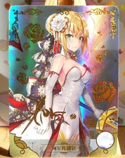 Artoria Pendragon Fate FGO CARTE PR Goddess Story Anime Waifu Holo Card NS-10M01