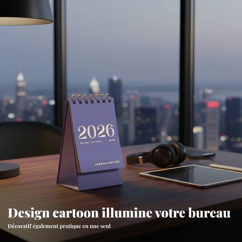 Calendrier bureau cartoon - calendrier,