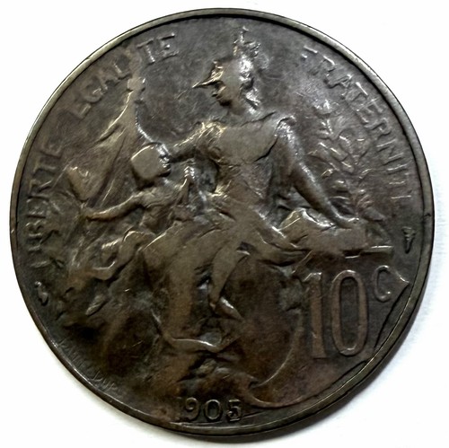 Pièce centimes 1905 france - 10,