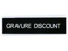plaque ou etiquette interphone 1 ligne - Noire 60x15mm