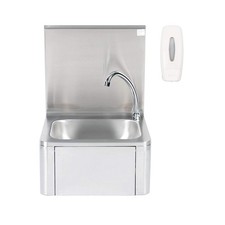 LAVE-MAINS MURAL EN INOX AVEC