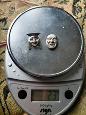 boutons en  argent MASSIF 925  Pérou Vintage PERU Sterling Silver 925