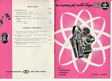 BOLEX PAILLARD 16 MM - CATALOGO LISTINO PREZZI CINEPRESE E ACCESSORI ANNO 1959