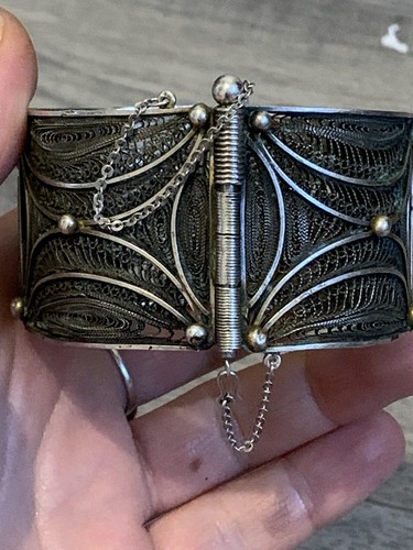 Ancien bracelet manchette - , en