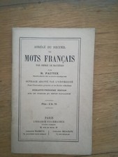 ABREGE RECUEIL MOTS FRANCAIS -