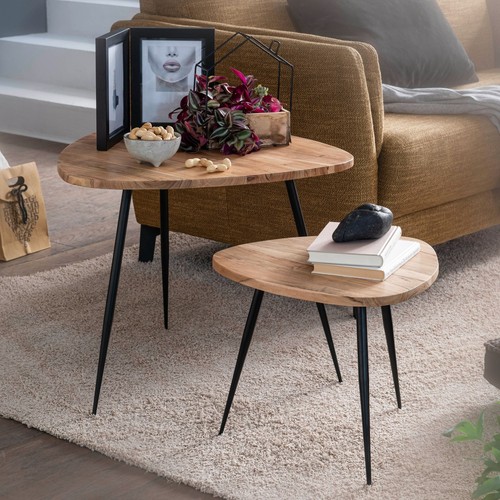 Finebuy tables gigogne bois - tables,