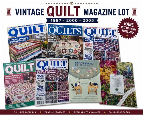 Vintage quilt magazine lot - quilt,